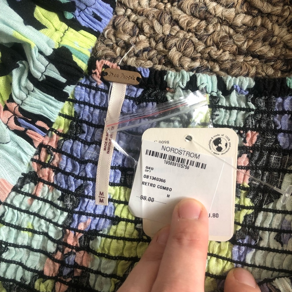 Free People Retro Floral Top - Picture 4 of 5